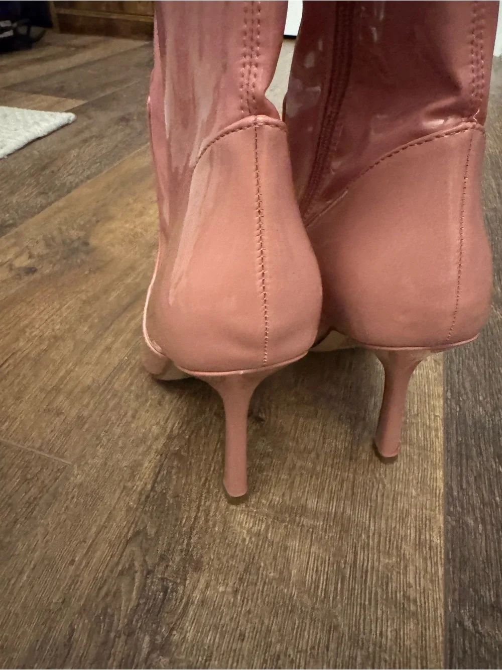Steve Madden Vanquish Pink Patent Over-the-Knee Stiletto Boots